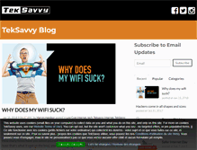 Tablet Screenshot of blogs.teksavvy.com